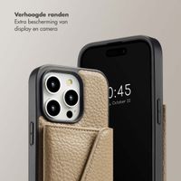 Selencia Sera Koordhoes met pashouder envelop iPhone 14 Pro - Beige