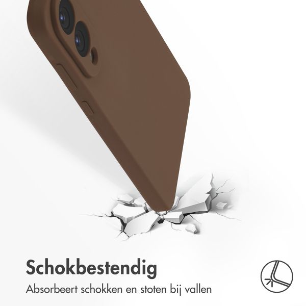 Accezz Liquid Silicone Backcover met MagSafe Samsung Galaxy S25 Edge - New Tea Brown