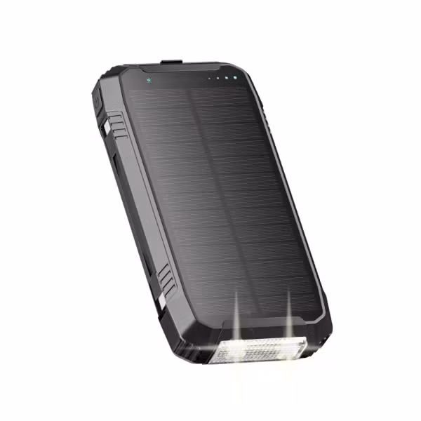 imoshion Solar Powerbank 30.000 mAh - Draadloze powerbank op zonne-energie - Quick Charge en Power Delivery - Zwart
