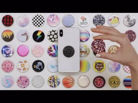 PopSockets PopGrip - Afneembaar - Dove White Marble