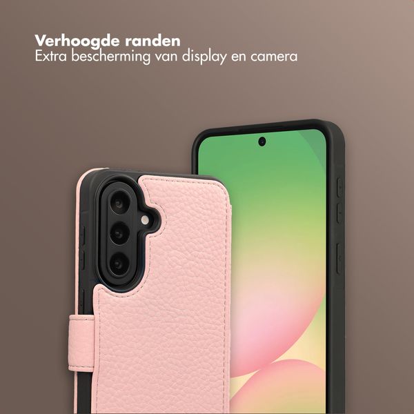 Selencia Riva Bookcase met MagSafe en Koord Samsung Galaxy A57 (5G) - Old Pink