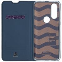 Dux Ducis Slim Softcase Bookcase Motorola One Action - Donkerblauw