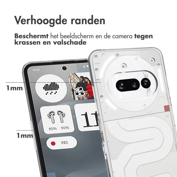 Accezz Clear Backcover Nothing Phone (3a) - Transparant