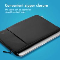 imoshion Laptop sleeve with storage pocket 13 inch - Black