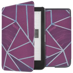 imoshion Design Slim Hard Case Sleepcover Kobo Clara HD - Bordeaux Graphic