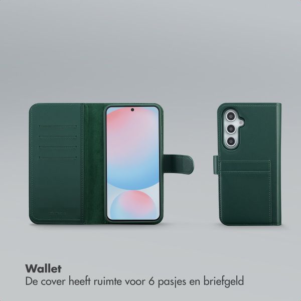 Selencia Olyn Uitneembare Bookcase met MagSafe Samsung Galaxy S24 FE - Groen