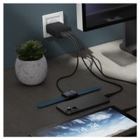 dbramante1928 Re-charge Oplader 2x USB-C 65W en USB-A 18W - Zwart