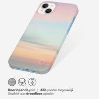 Selencia Aurora Fashion Backcover iPhone 14 Plus - Duurzaam hoesje - 100% gerecycled - Sky Sunset Multicolor