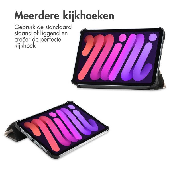 imoshion Design Trifold Bookcase Apple iPad Mini 7 (2024) / iPad Mini 6 (2021) - Leopard