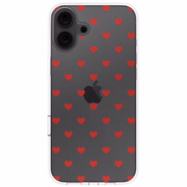 imoshion Design hoesje Apple iPhone 16 - Red Hearts