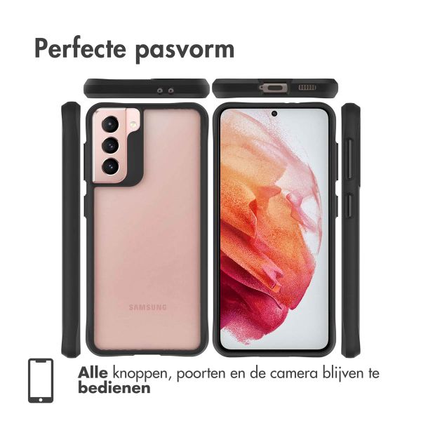 imoshion Rugged Hybrid Case Samsung Galaxy S21 - Zwart