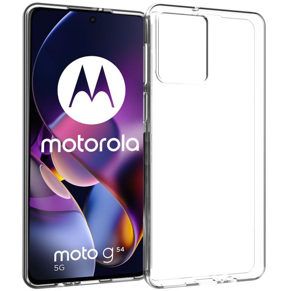 Accezz Clear Backcover Motorola Moto G54 - Transparant