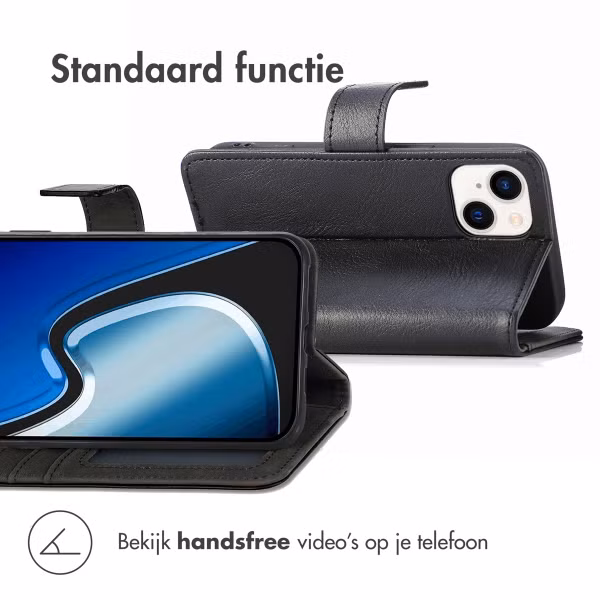 imoshion Luxe Bookcase Apple iPhone 15 - Zwart