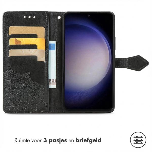 imoshion Mandala Bookcase Samsung Galaxy S23 FE - Zwart