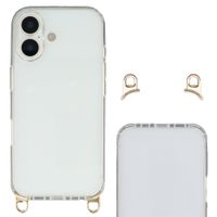 Selencia Backcover met afneembare haakjes Apple iPhone 17 - Transparant