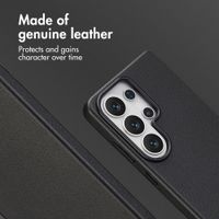 Accezz Leather Back Cover with MagSafe Samsung Galaxy S26 Ultra - Onyx Black