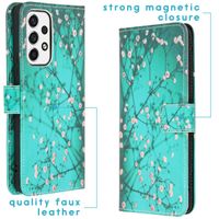 imoshion Design Softcase Bookcase Samsung Galaxy A53 - Blossom