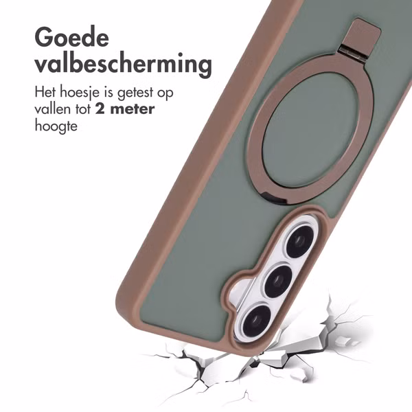 Accezz Ring Stand Backcover met MagSafe Samsung Galaxy S26 - Bruin
