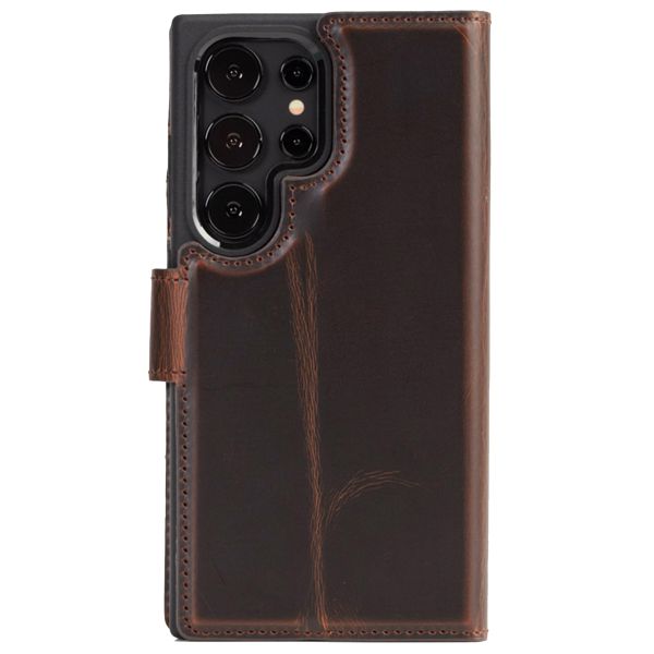 Wachikopa Magic Bookcase 2-in-1 Samsung Galaxy S24 Ultra - Dark Brown