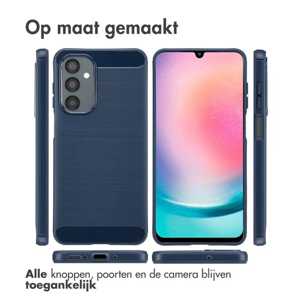 imoshion Brushed Backcover Samsung Galaxy A26 - Donkerblauw