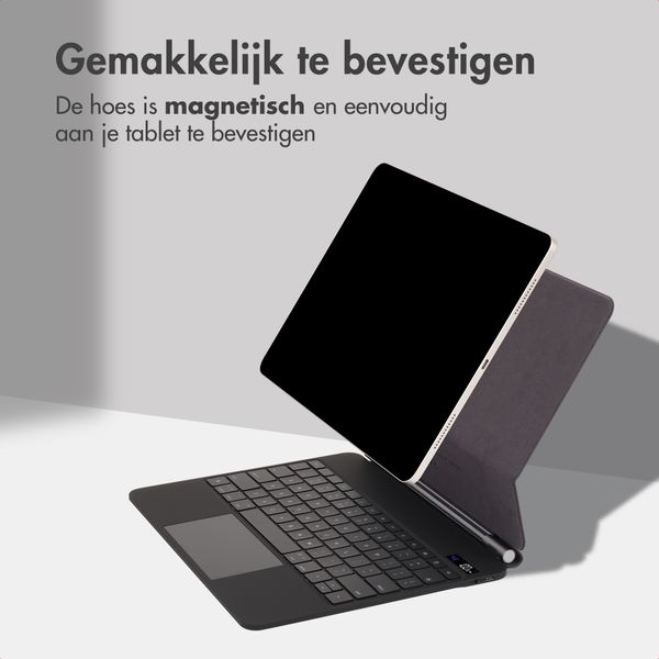 Accezz Magnetic Bluetooth Keyboard Apple iPad Pro 13 (2025) M5 / (2024) M4 - QWERTY / NL - Zwart