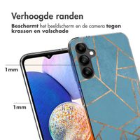 imoshion Design hoesje Samsung Galaxy A14 (5G/4G) - Grafisch Koper / Blauw