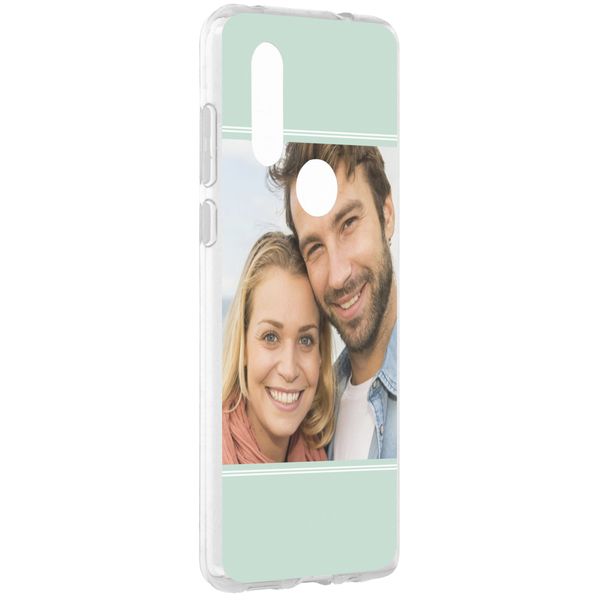 Ontwerp je eigen Motorola One Vision gel hoesje - Transparant