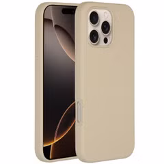 Accezz Liquid Silicone Backcover met MagSafe Apple iPhone 16 Pro Max - Stone