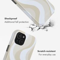 Selencia Vivid Back Cover with MagSafe Apple iPhone 15 - Desert Waves Beige