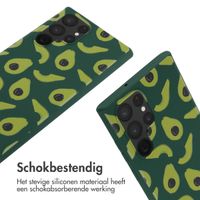 imoshion Siliconen design hoesje met koord Samsung Galaxy S22 Ultra - Avocado Green