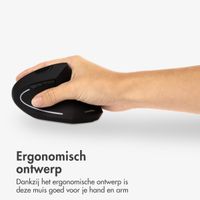 imoshion Ergonomische draadloze muis - Rechtshandig - USB-A - Zwart