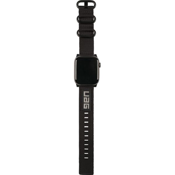 UAG Nato band Apple Watch Series 1 t/m 9 / SE (38/40/41 mm) | Series 10 / 11 (42 mm) - Zwart