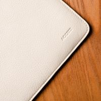 Accezz Leather laptop sleeve 16 inch - Beige