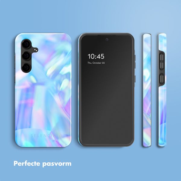 Selencia Vivid Tough Backcover Samsung Galaxy S24 FE - Holographic Blue Dream