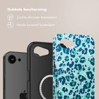 Selencia Vivid Backcover met MagSafe Apple iPhone 16e - Wild Spots Light Blue