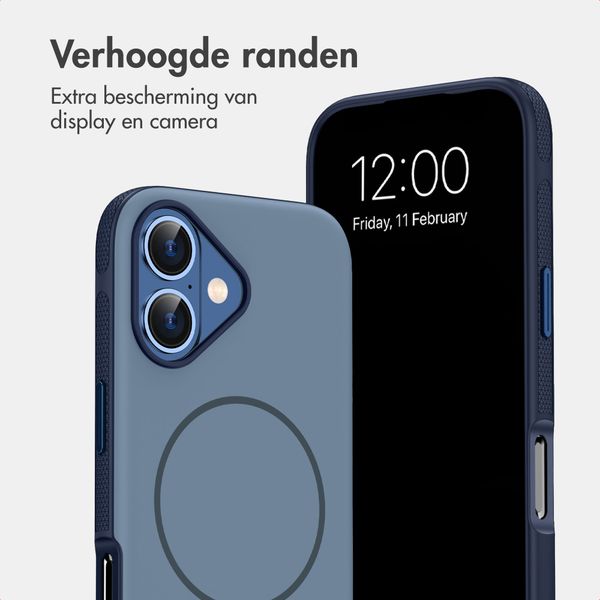 imoshion Color Backcover met Thin MagSafe Ring Apple iPhone 16 - Donkerblauw