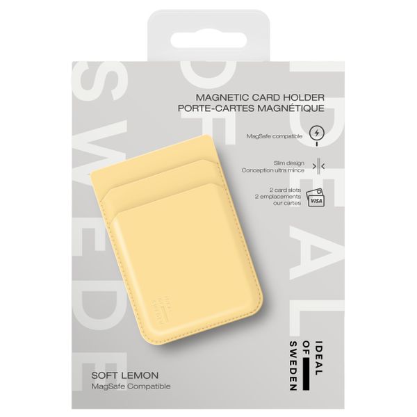 iDeal of Sweden MagSafe / Magnetic Card Holder - Soft Lemon