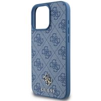 Guess 4G Metal Logo Backcover MagSafe iPhone 16 Pro Max - Blauw