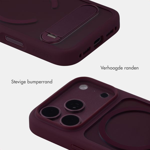 Accezz Hold Backcover met MagSafe Apple iPhone 18 Pro / 17 Pro - Dark Cherry