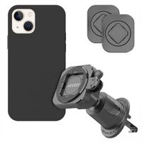 Accezz EasyLock telefoonhouder auto - inclusief hoesje Apple iPhone 14 - Ventilatierooster - 360 graden draaibaar - Zwart