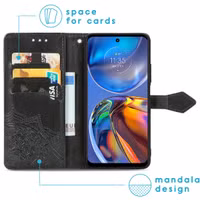 imoshion Mandala Bookcase Motorola Moto E32 / E32s - Zwart
