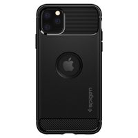 Spigen Rugged Armor Backcover iPhone 11 Pro Max - Zwart