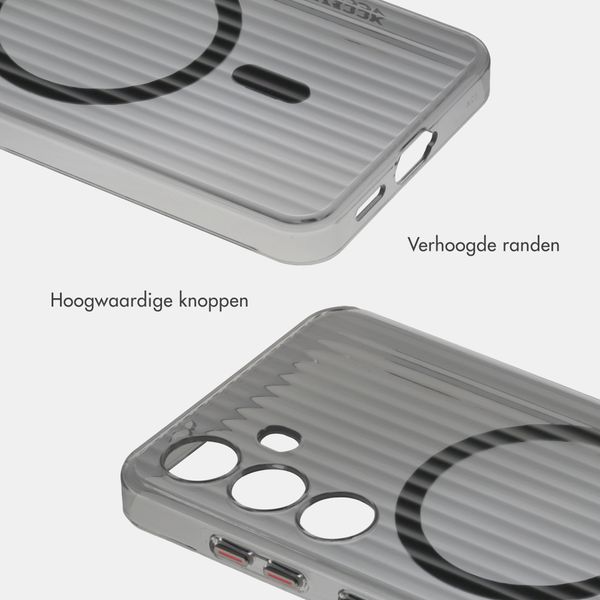 Accezz Lite Backcover met MagSafe | Fluted | Samsung Galaxy S24 - Zwart