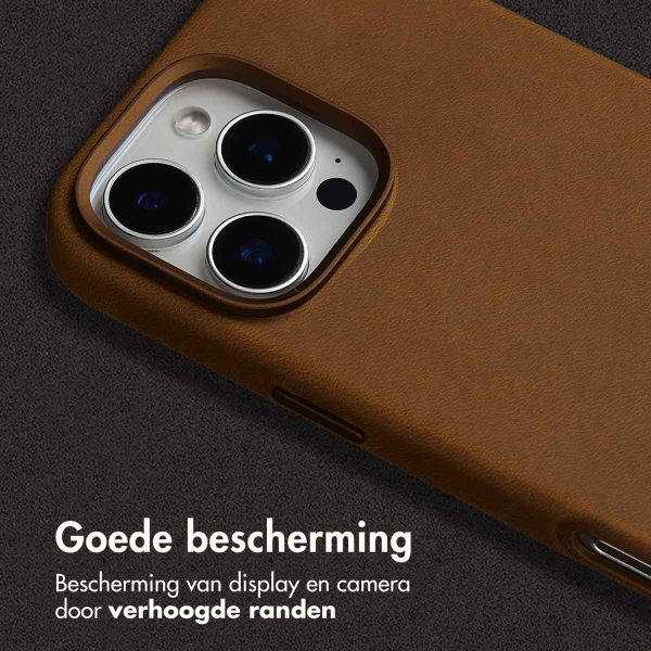 Accezz Vintage Leather Magsafe Backcover Apple iPhone 16 Pro Max - Tabacco Cognac