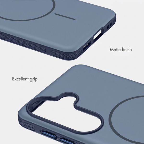 imoshion Colour Case with Thin MagSafe Ring Samsung Galaxy S25 / S24 - Dark Blue