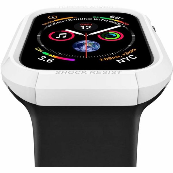 Spigen Rugged Armor™ Case voor de Apple Watch Series 4-6 / SE - 44 mm - Wit