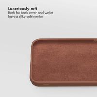 Selencia Olyn Detachable Bookcase with MagSafe Apple iPhone 15 - Brown