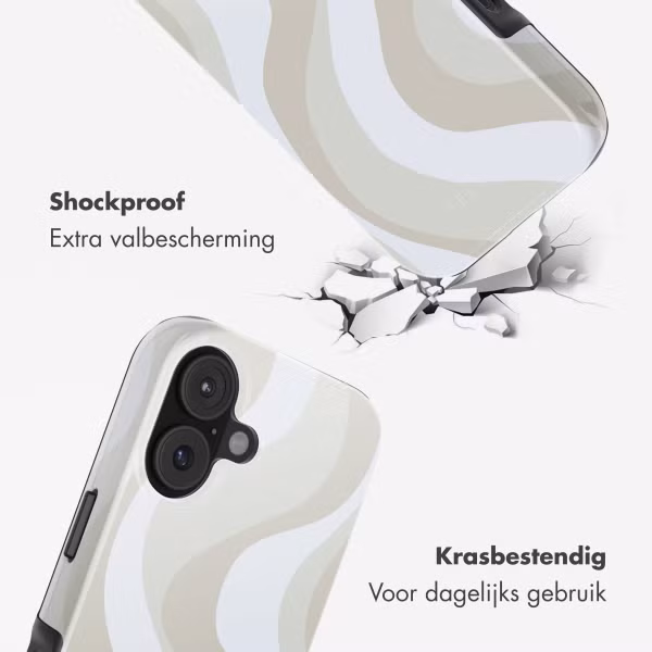 Selencia Vivid Backcover met MagSafe Apple iPhone 17 - Desert Waves Beige