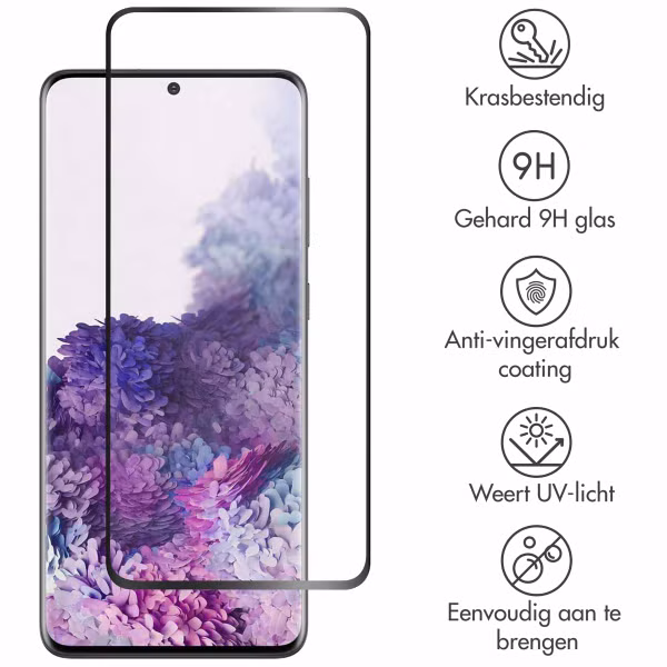 Accezz Gehard Glas Full Cover Screenprotector Samsung Galaxy S20 Plus