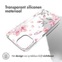 imoshion Design hoesje iPhone 14 - Bloem - Roze